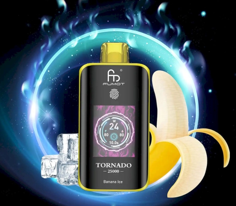 Découvrez le RandM Fumot Tornado 25000 Puffs Vape - glace de banane : Une expérience de vapotage révolutionnaire en 2025