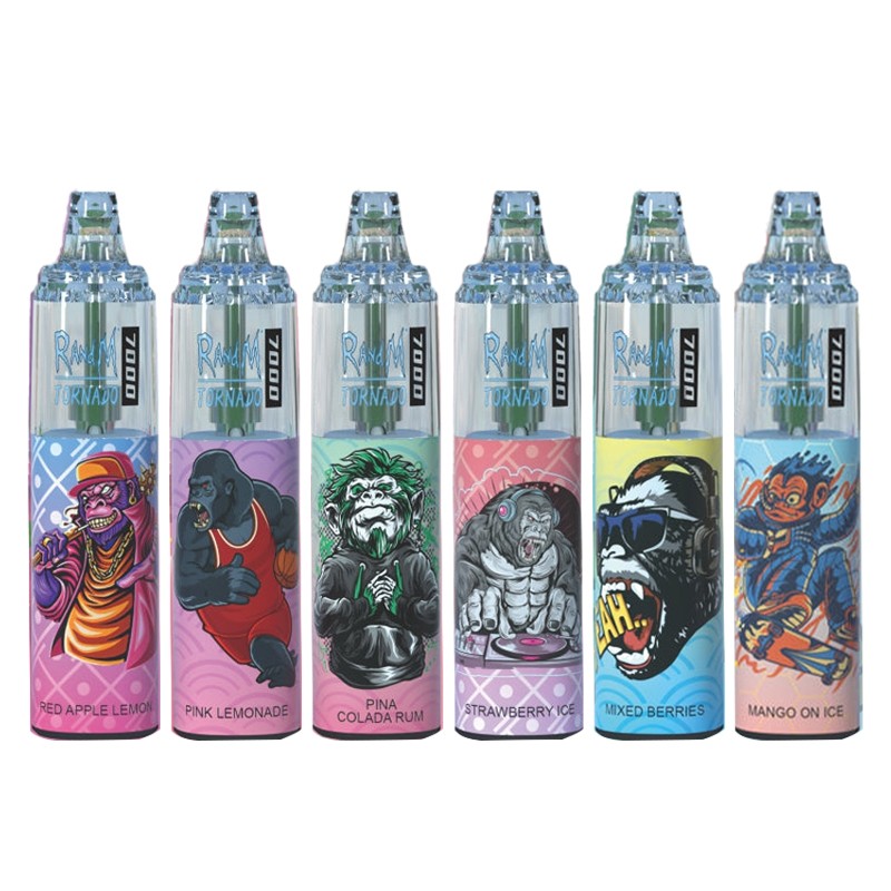 Randm Tornado 7000 Puffs Vape - Fraise Kiwi : Une Explosion Fruitée à Chaque Bouffée