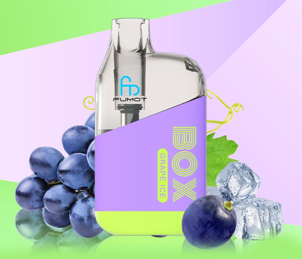 Fumot Original RandM Tornado Box 10000 Puffs Vape - Glace aux Raisins : L’alliance audacieuse de fraîcheur fruitée et de performance durable