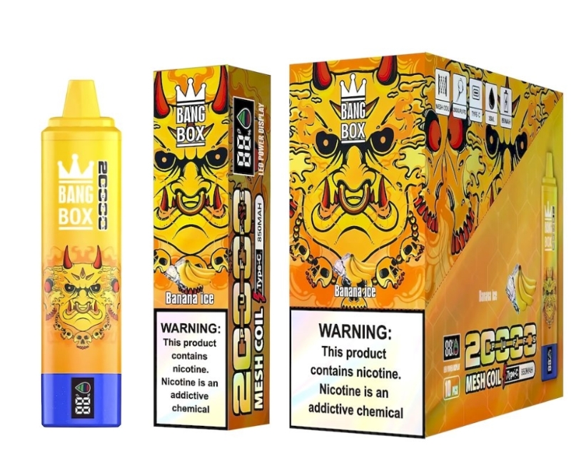 BangBox LED 20000 Bouffées Vape - Glace de Banane : l’alliance parfaite entre innovation, fraîcheur et plaisir prolongé