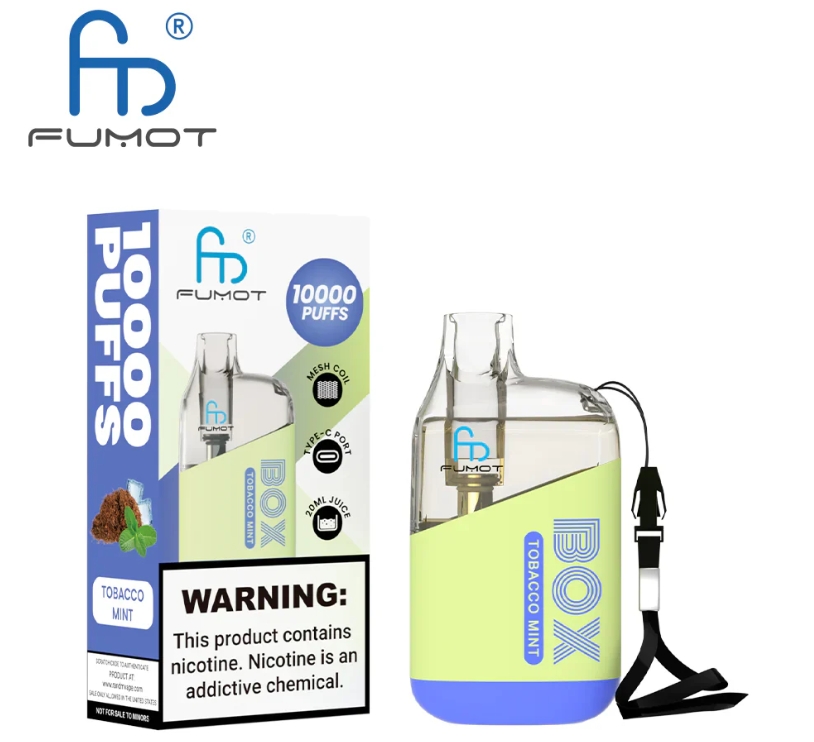 Fumot Original RandM Tornado Box 10000 Puffs Vape – menthe tabac : l’équilibre raffiné entre fraîcheur et tradition