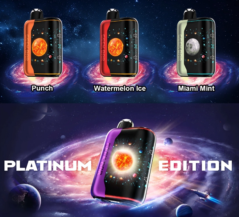 GEEK BAR Platinum Edition 25000 Bouffées Vape - glace à pastèque : la fusion parfaite entre fraîcheur fruitée et performance extrême