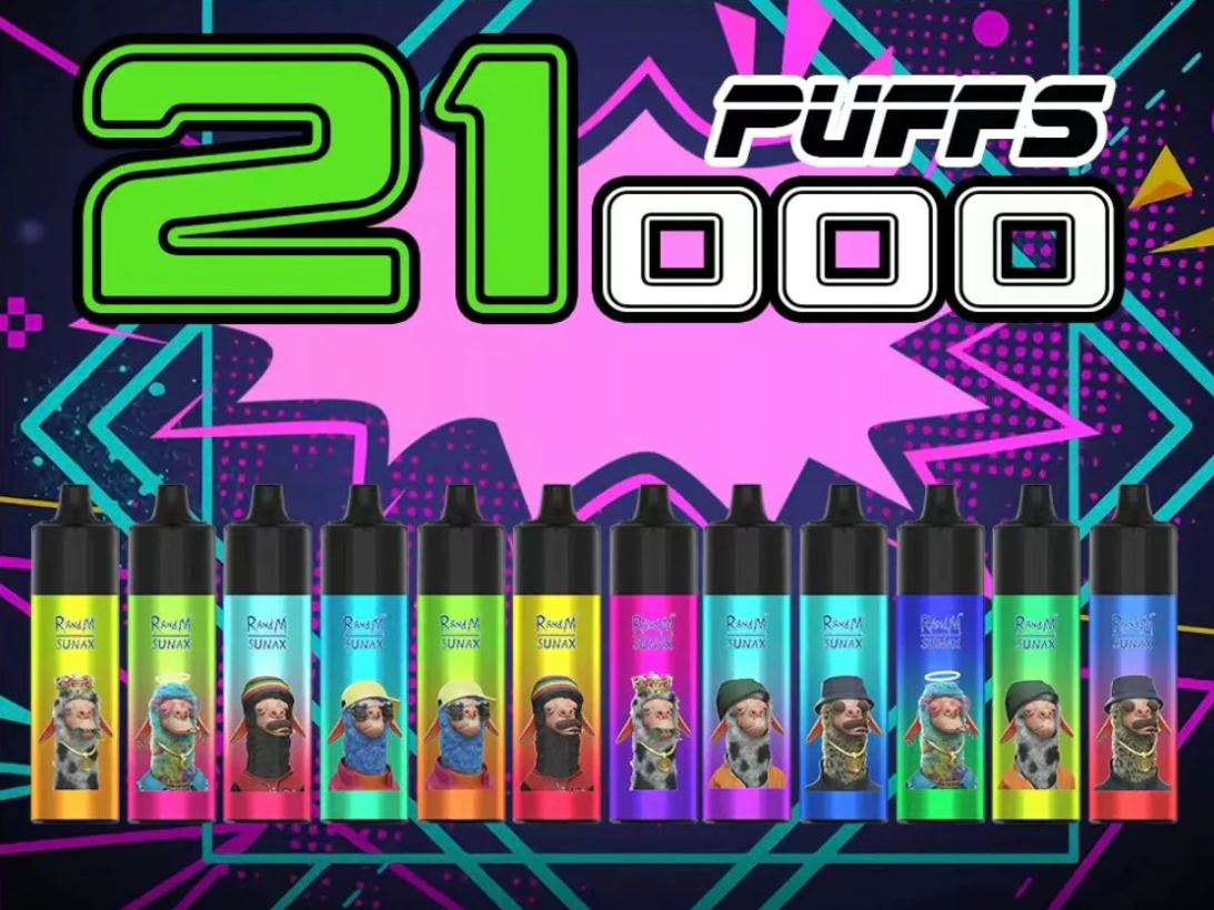 Randm Sunax 21000 Puffs Vape - barbe à papa : La douceur réinventée dans un format longue durée