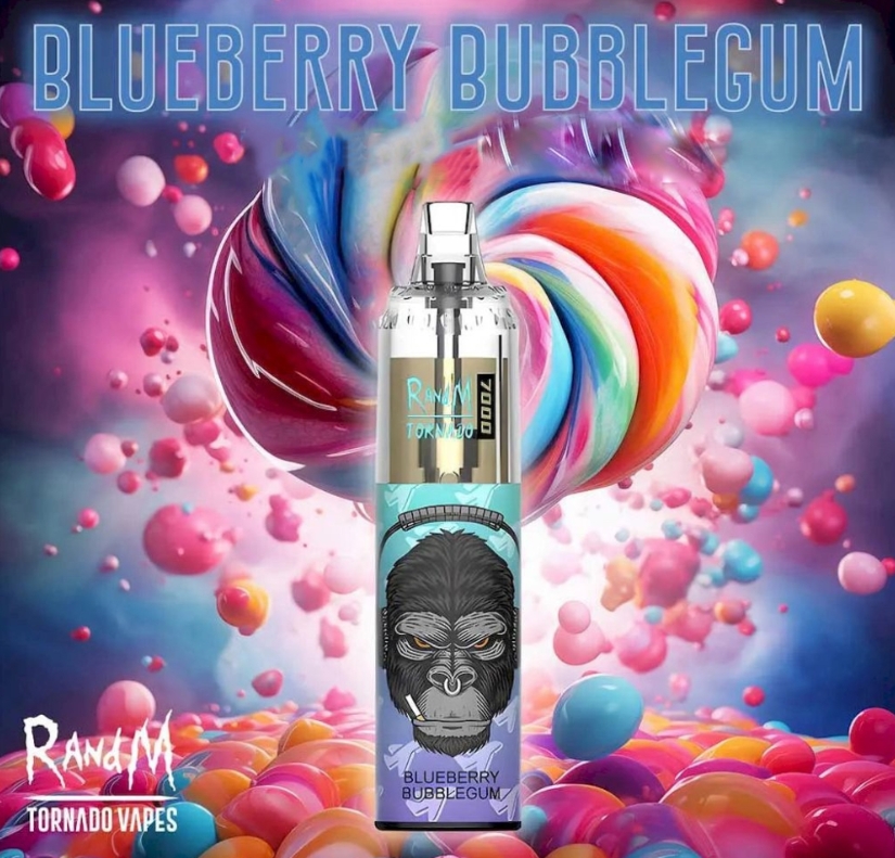 Randm Tornado 7000 Puffs Vape – Bulleuse aux Myrtilles : une expérience sensorielle à 7000 bouffées