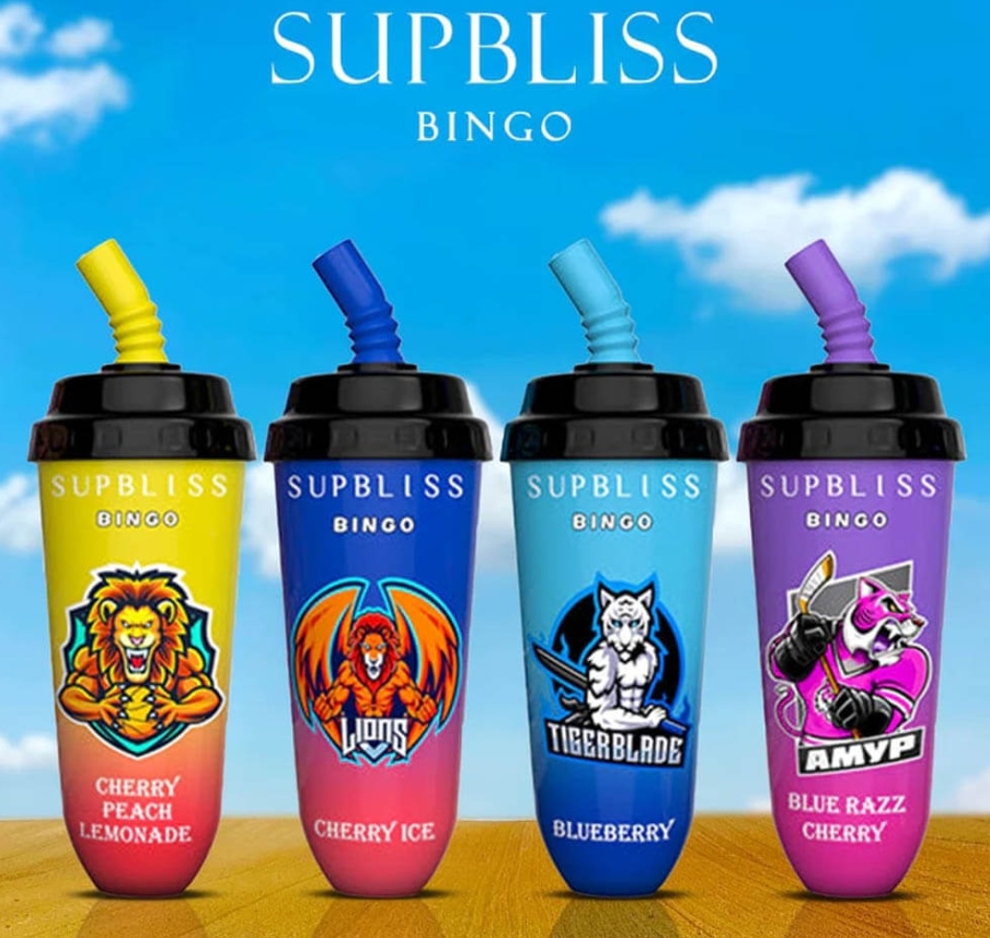 RandM Supbliss Bingo 8000 Puffs Vape – Boisson Énergisante : puissance, saveur et style dans un seul appareil